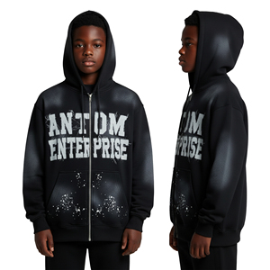 Fabricant de vêtements en gros, sweat-shirt pour enfant, coton lourd, logo personnalisé, sweat-shirt à capuche, impression sur écran, sweat-shirt pour enfants - Product Image 3