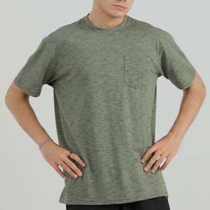 Camiseta deportiva lisa de corte holgado para hombre, camiseta de poliéster de secado rápido con logotipo personalizado, camiseta blanca con estampado muscular para ropa de hombre - Product Image 5