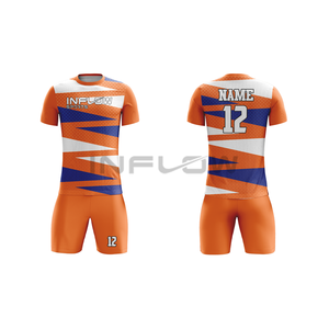 Camiseta de fútbol personalizada SET 100% Tela de poliéster Camiseta de equipo Productos de secado rápido - Product Image 2