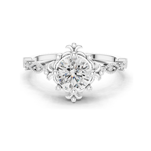 Anillo de Diamante Cultivado en Laboratorio de 1.04 CT para Mujer, Claridad VVS-VS, Color EF, Oro de 18KT, 14KT, 10KT y Plata 925, Rosa, Amarillo, Blanco - Product Image 3