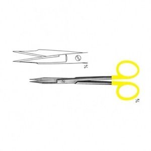 Instruments chirurgicaux dentaires Ciseaux de coupe à couronne en acier inoxydable et carbure de tungstène Bande droite et incurvée Source d'alimentation manuelle - Product Image 4