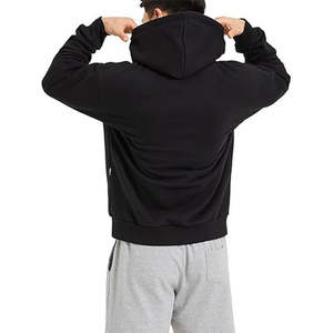 320gsm Pure Cotton Hooded Sweatshirt Brushed-<b>Back</b> Fleece Mid Weight Pullover Casual Streetwear Men Women Custom Hoodie Overhead - Product Image 2