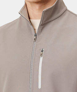 <b>Mens</b> Lightweight Canvas Softshell Full Zip <b>Hooded</b> Jacket Breathable Running Hiking Windproof Stretch Outdoor Sport Golf Vest - Product Image 4