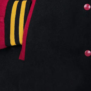 Chaqueta universitaria de béisbol de lona personalizada para hombre, nueva moda de la mejor calidad, diseño de gran tamaño, chaqueta de invierno con patrón de cuello levantado - Product Image 3