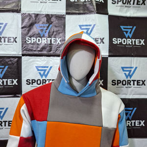 Sweat-shirt à capuche unisexe surdimensionné en coton 100% pour l'hiver, streetwear chaud, multicolore, tendance - Product Image 2