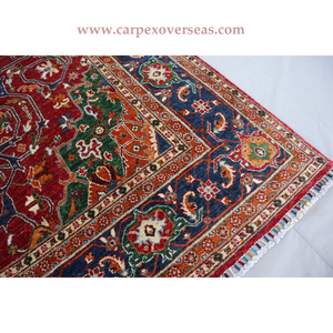 Tapis 100% laine noué à la main persan détaillé de qualité fine pour la maison hôtels couloirs expédition rapide antidérapant et lavable - Product Image 4