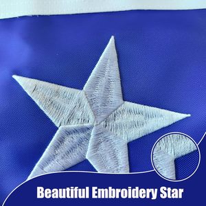 Bandiera di Porto Rico a Doppia Faccia 12x18 Pollici, Bandiera da Esterno in Nylon Resistente Ricamata - Product Image 2