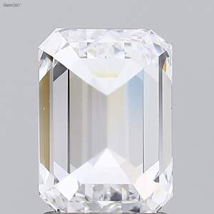 1.52ct Emerald Cut Lab-grown Diamond IGI Certified D Color VVS2 Clarity Lab-Stone - Product Image 2