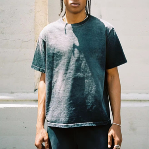 เสื้อยืดโอเวอร์ไซส์ลายกราฟิกพิมพ์โลโก้สไตล์วินเทจ ผ้าคอตตอน 100% ระบายอากาศได้ดี เป็นมิตรกับสิ่งแวดล้อม สำหรับผู้ชาย แบบย้อมสีเอซิด - Product Image 3