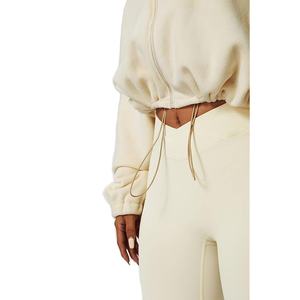 Veste et touser pour femme ensemble coton mélangé polaire survêtement confortable coupe ample décontracté motif solide pour printemps/été 2026 - Product Image 5