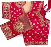 Blouse moderne formelle d'été anti-plis à col rond en soie de Chennai épaisse, motif ouvert sur le devant, magnifique, sans manches, en fil Orangenza