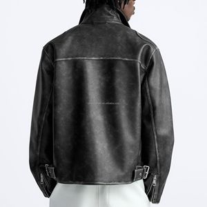 Fabrication sur mesure veste de survêtement imperméable polyester nylon veste coupe-vent softshell de survêtement avec fermeture éclair de haute qualité pour hommes - Product Image 5