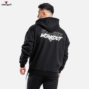 Nouveau style, nouveau design, manches longues, couleur unie, vêtements décontractés d'hiver, 100% coton polaire, logo personnalisé brodé, sweat-shirts pour hommes fabriqués - Product Image 2
