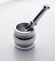 Juego de mortero y Maja de acero inoxidable, proveedor al por mayor, molinillo de especias de Metal duradero a mano para triturar, moler y golpear