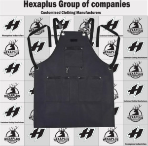 Delantal de lona con logotipo personalizado Unisex, utensilio de trabajo para cocina, Chef, jardín, barbacoa, salón de belleza, 2023 - Product Image 6