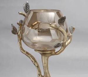 Luxury Golden <b>Candle</b> Stand Enhances Table Centerpiece Living Bedroom And Dining Room With Stylish Elegant Flair - Product Image 4