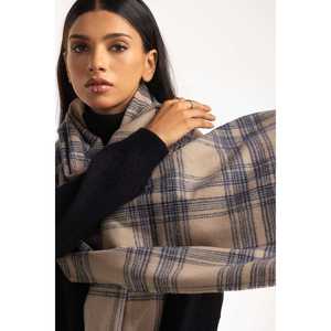 Écharpe longue multicolore en polyester SCF-23-18, motif jacquard imprimé avec logo personnalisé, style tricoté à motif animalier tendance - Product Image 5