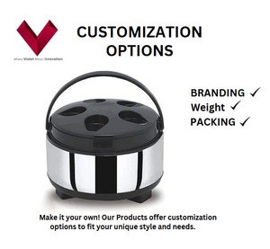 Vente en gros de casserole isolée en acier inoxydable avec couvercle en plastique avec boîte chaude 1500 ML facile à transporter - Product Image 3