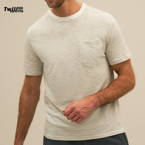 Conjunto de dos piezas deportivo informal para hombre con logotipo privado personalizado OEM, Camiseta de algodón suave 100% de alta calidad con forro de camisas exteriores, talla L - Product Image 4