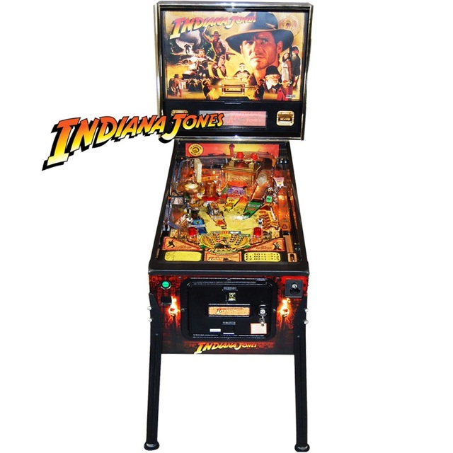 High Quality Indiana Jones Real Pinball Machine Brass Construction Spanish Support Plastic Metal Sale Low Price Direct Factory