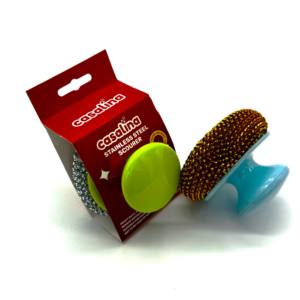 Récureur Casalina avec poignée en métal en acier inoxydable récurant pour nettoyer la cuisine - Product Image 6