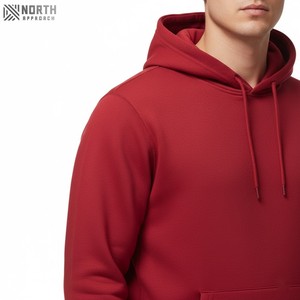 Vente en gros de sweats à capuche sérigraphiés d'un poids lourd en pure laine de coton et de polyester avec un design doublé pour les couples réversible Hombre - Product Image 4