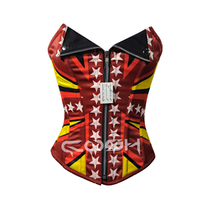 Corset imprimé par sublimation avec motif drapeau - Product Image 5