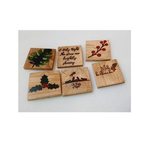 Posavasos de madera de mango para bebidas tamaño personalizado al por mayor posavasos de madera para tazas de agua con estampado para hotel a bajo costo - Product Image 6