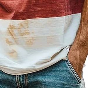 Trendy High Street <b>Men's</b> Casual <b>Waistcoat</b> 100% Cotton Retro American Style Distressed Washed Hole Vest <b>Knitted</b> T-Shirt - Product Image 3