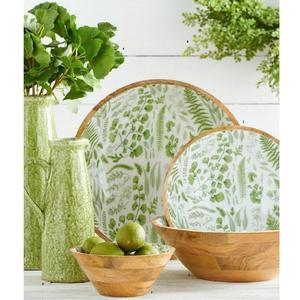 ชามไม้ตกแต่งเคลือบเงา ภาชนะครัวทันสมัย ชามเสิร์ฟอาหาร ชามสลัด ชามข้าว สำหรับร้านอาหาร - Product Image 3