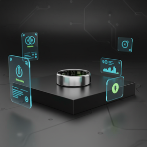 Smart Ring Health Tracker with High Precision Heart Rate SpO2 Low Oxygen Alert Sleep Analysis App <b>Control</b> - Product Image 5