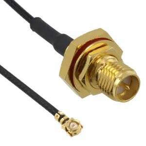 Câble coaxial S-M-A femelle vers U.FL Interface 300mm avec prise de cloison à angle droit Tos-m-a F vers câble en vrac UFL pour la communication - Product Image 3