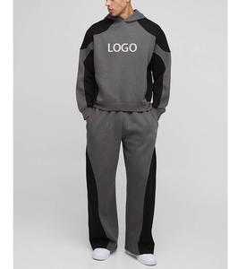 Conjunto Deportivo OEM para Hombre, Estilo Hip Hop, con Parches en Contraste, para Senderismo y Jogging, Ropa de Otoño con Logotipo Estampado - Product Image 1