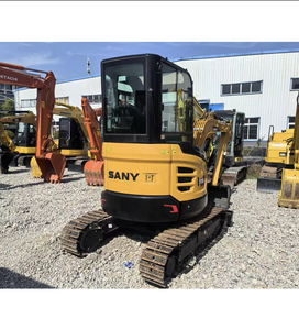 Mini-excavatrices sur chenilles SANY d'occasion de 2 tonnes, certifiées CE, avec godet, excavatrices SY26 d'occasion à vendre, matériel de chantier - Product Image 4