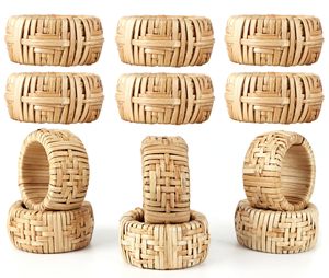 Vaisselle de table porte-serviettes anneau décor de table Design vintage canne ronds de serviette couleur personnalisée artisanat fait à la main pour une utilisation de table d'hôtel - Product Image 6