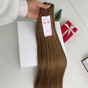 Vente en gros d'extensions de cheveux Remy 18 pouces trame de machine noire naturelle prête à expédier meilleure qualité de cheveux humains - Product Image 2