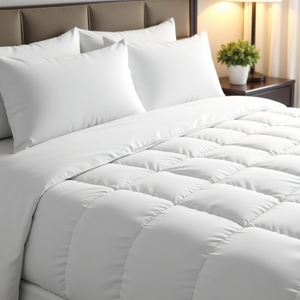 Hotel-Quality Ultra Soft 220x225cm Summer <b>Duvet</b> Insert Breathable Cotton Cover Plain Pattern Modern Style Washable for Home Use - Product Image 3