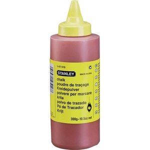 Red 115g Waterproof <b>Chalk</b> Line for Difficult Surfaces in Plastic Bottle-STANLEY Line & Dot Lasers - Product Image 3