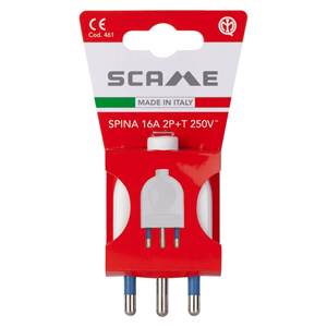 Câble de prise électrique 16A (norme italienne) 2P+T pour câble axial blanc PP0461R Adaptateur et connecteur - Product Image 2