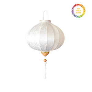 Lanternes artisanales du Nouvel An vietnamien de qualité export avec cadre en soie et bambou - Product Image 2