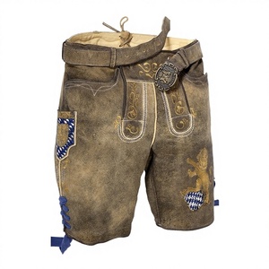 Pantalones Trachten Bávaros Personalizados de Cuero de Ante con Diseño de Logotipo, Último Modelo Alemán, Lederhosen Bávaros para Hombre, Pantalones Cortos Bávaros - Product Image 1