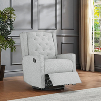 Fauteuil inclinable pivotant moderne, chaise d'allaitement, chaise de loisirs en tissu pour salon, chambre, appartement, hôtel, hôpital, bureau à domicile