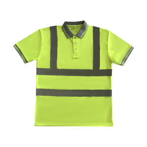 Camisa de Trabajo de Seguridad de Manga Larga Unisex de Alta Visibilidad, Corte Regular, con Franja Reflectante, Poliéster Antiestático de Secado Rápido - Product Image 6