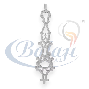 Composants de balustrade d'escalier en fonte gris très polie, durable, moderne, moulage au sable, super sablage - Product Image 1