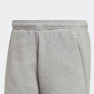 Ajuste regular de calidad premium en cintura elástica 70% algodón 30% poliéster reciclado polar medio gris jaspeado pantalones cortos Unisex - Product Image 3