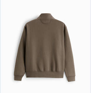 Best Quality 100% Cotton French Terry Unisex Hoodie 1/4 Zip Winter Sweatshirt Custom Logo Embroidery Washed Heavyweight Quarter - Product Image 4