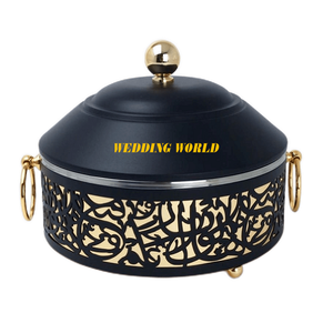 เซิร์ฟเวอร์อาหารโลหะเคลือบผงสีขาวออกแบบเองขายส่งอุ่นอาหารคุณภาพระดับพรีเมียมหรูหราใหม่เซิร์ฟเวอร์อาหารโลหะ - Product Image 4