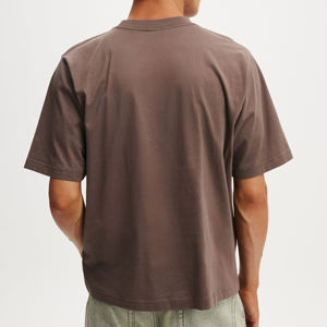 Boxy เสื้อยืดครอปสำหรับผู้ชาย, เสื้อครอปผ้าฝ้าย100% หนาระบายอากาศได้ดีพิมพ์ลายดิจิตอล - Product Image 5