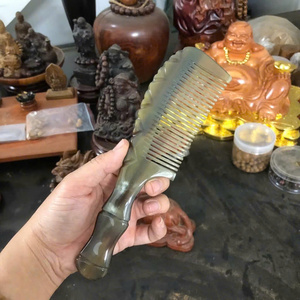 Peine de cuerno de búfalo entregado para el montaje del kit de aseo minoristas de cepillos de pelo y vendedores de regalos artesanales - Product Image 2