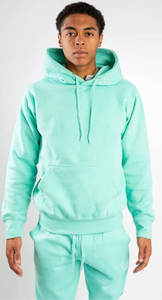 Ensemble de survêtements pour hommes à capuche, coupe classique, en coton 100% épais, couleur unie, style streetwear hiver, haute qualité, vente en gros, personnalisable avec logo, vierge - Product Image 2